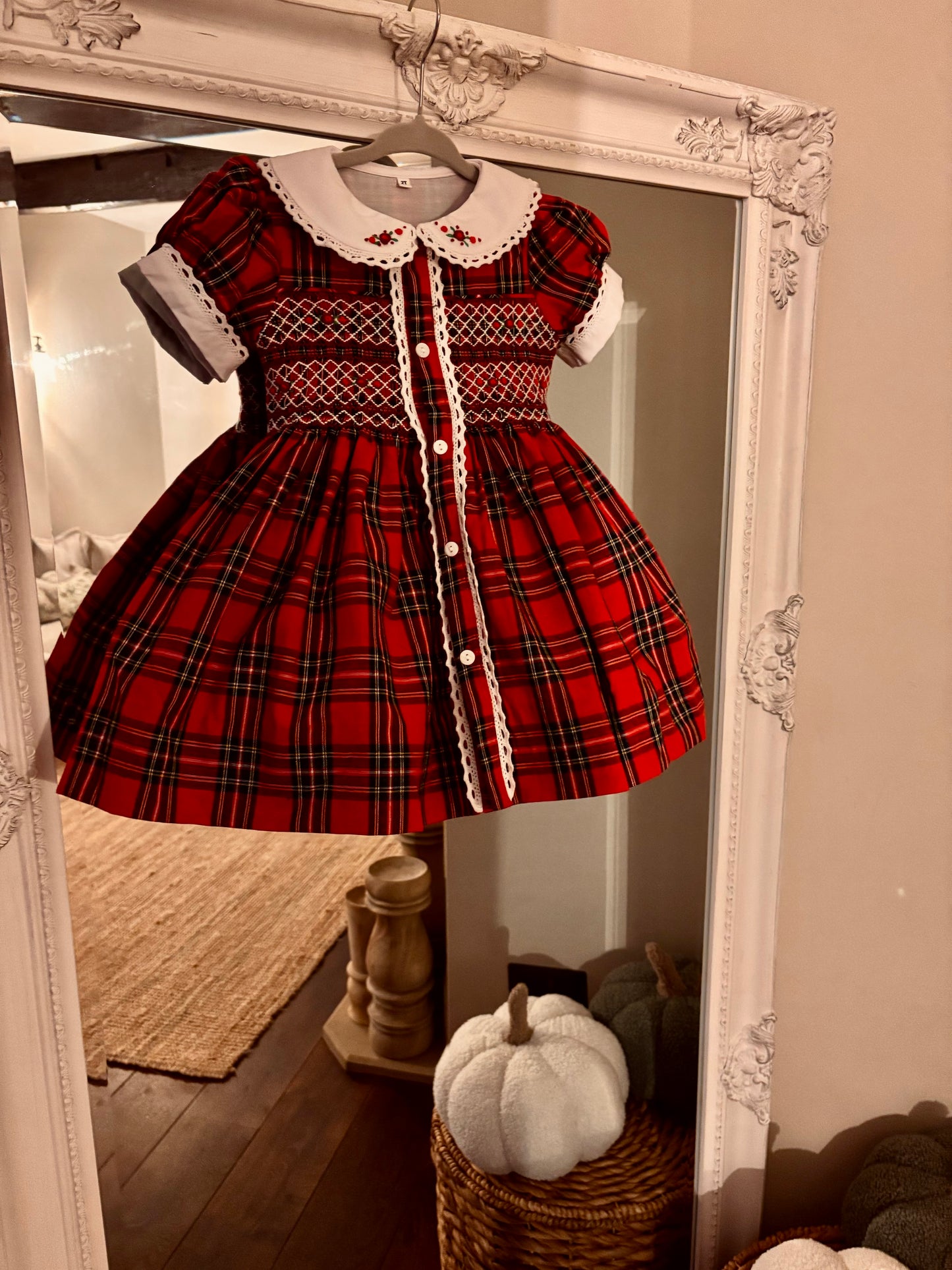 Buntys Christmas Smocked dress